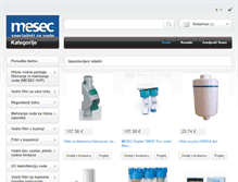 Tablet Screenshot of e-trgovina.mesec.si